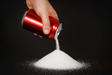 High amount of sugar in beverages
