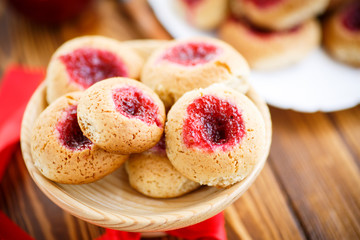 sweet cookies with jam
