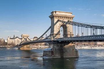 Acrylic prints Széchenyi Chain Bridge Chain Bridge in Budapest