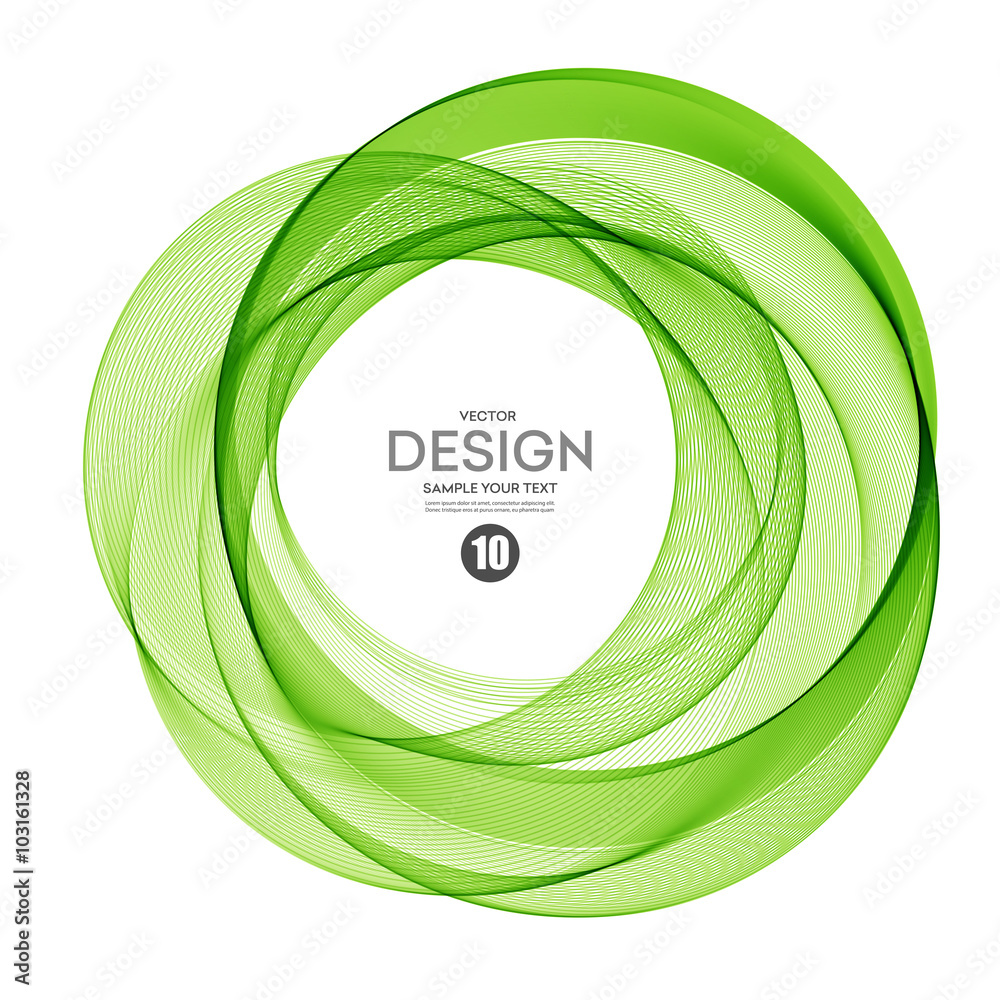 Poster abstract vector background, futuristic wavy