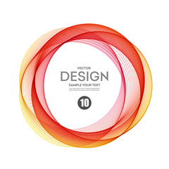 Abstract vector background, color ring 