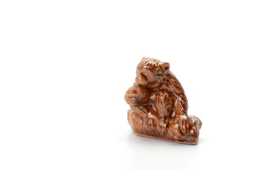 monkeys Ceramic on white background