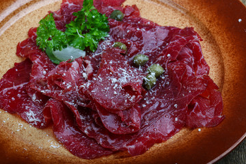 Beef carpaccio