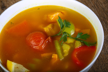 Salmon soup