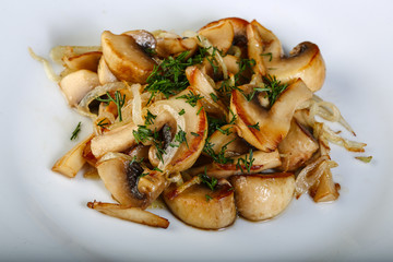 Roasted mushrooms