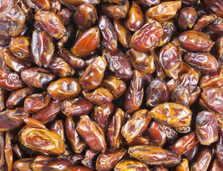 Close up picture of dried dates, food background