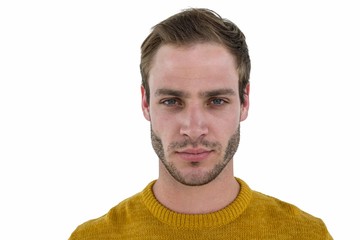 Fototapeta premium Hipster man looking serious