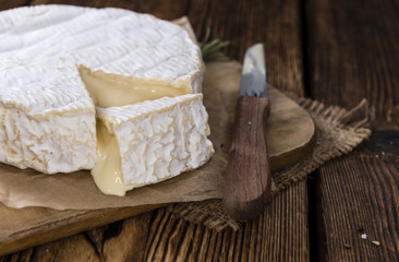 Portion of creamy Camembert