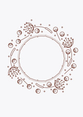 Invitation cards template with floral dandelion elements #4