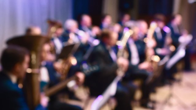 brass band on stage