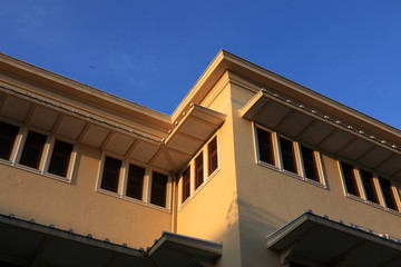 Fototapeta na wymiar Windows of ancient building in Chiang Mai, Thailand