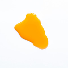 Orange blot at the white background