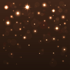 Fototapeta na wymiar Background with shiny stars in the dark sky