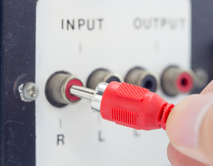 Input jacks with rca cable