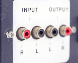 Input jacks with rca cable