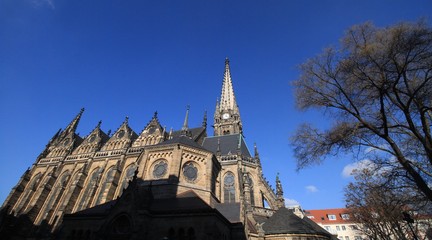Fototapeta na wymiar Leipzig, Peterskirche von Südosten