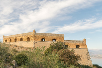 Fototapeta premium Beautiful landscape of Palamidi fort in Nafplio Greece. 