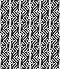 Vector modern seamless geometry pattern hexagon, black and white abstract geometric background, pillow print, monochrome retro texture, hipster fashion design