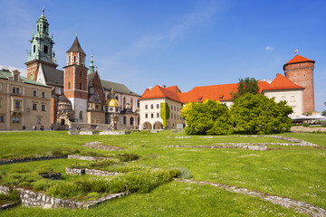 Wawel Castle and Wawel Cathedral in Cracow, Poland