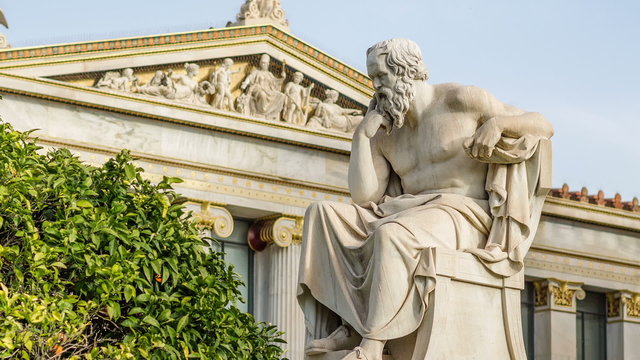 Marble Statue Of The Philosopher Socrates
