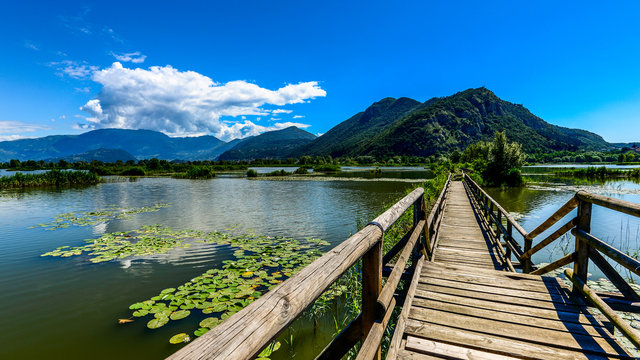 Iseo Lake Sebino Lombardy Italy - Sebino wetland