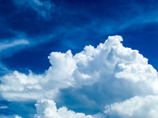 light blue cloud in bule sky