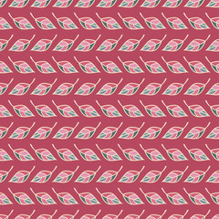 Seamless vector background with decorative leaves. Print. Cloth design, wallpaper.