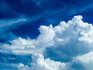 light blue cloud in bule sky