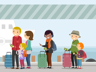 Stickman Boarding Ship Departure