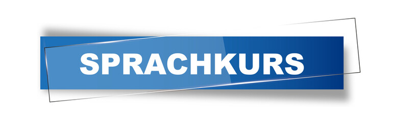 Button | Schild | Sprachkurs