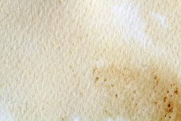 White yellow stained paper. Old retro letter texture.