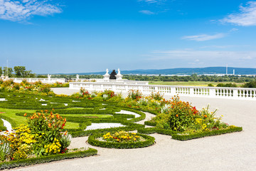 Obraz premium garden of Hof Palace, Lower Austria, Austria