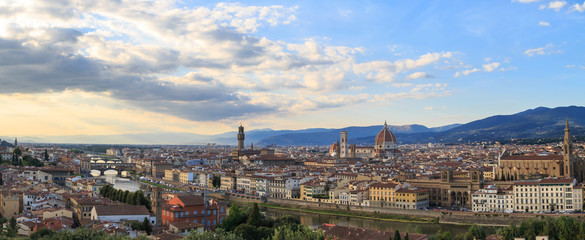 Florence View with Arno River
