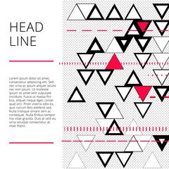 Abstract template background with triangles