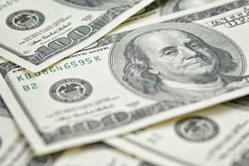 hundred dollars notes background