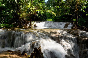 Kroeng Krawia Waterfall at Sangkhlaburi