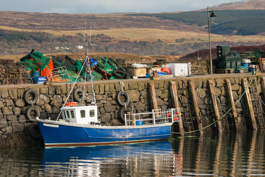 fishing boat at quayside