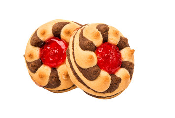 biscuits with jam isolated