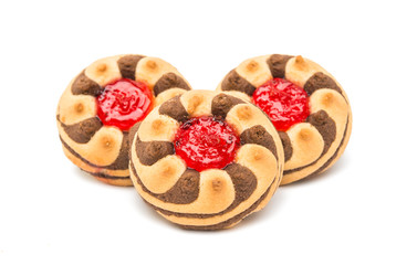 biscuits with jam isolated