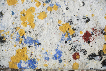 Random background collage paint texture on wall