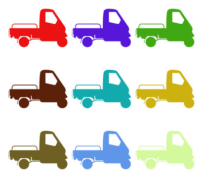 apecar on white background