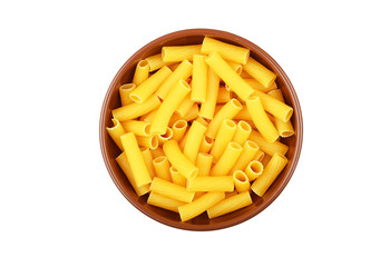 Wholegrain italian pasta in dish