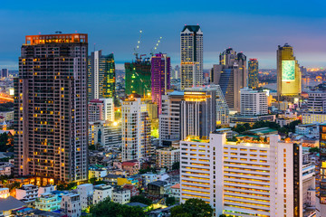 Fototapeta na wymiar Bangkok Financial District Cityscape