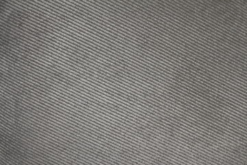 Rough woven and grey striped fabric texture of textile as empty and pure backgrounds