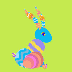 Vector - Happy Easter Rabbit