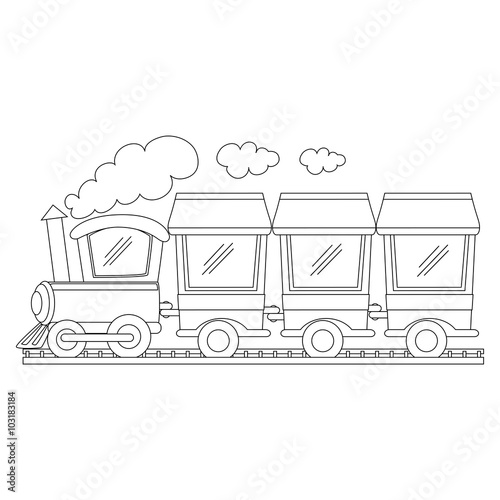 coloring book outlined train stock image and royaltymmfcl vector coloring book outlined train stock image and royaltymmfcl vector