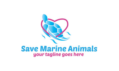 Obraz premium Save Marine Animals