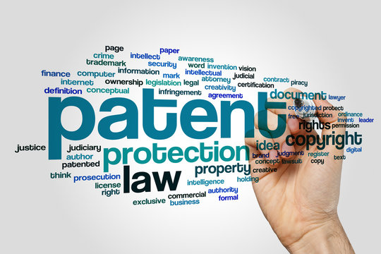 Patent word cloud concept
