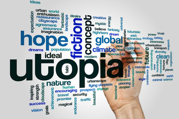 Utopia word cloud