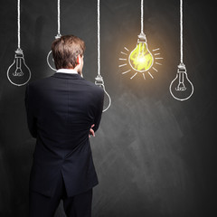 successful businessman having an idea 